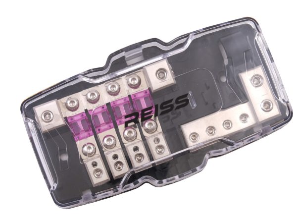 Distribuitor curent Reiss Audio RS-4AFS4, 4 IN / 8 Out, sigurante Mini ANL
