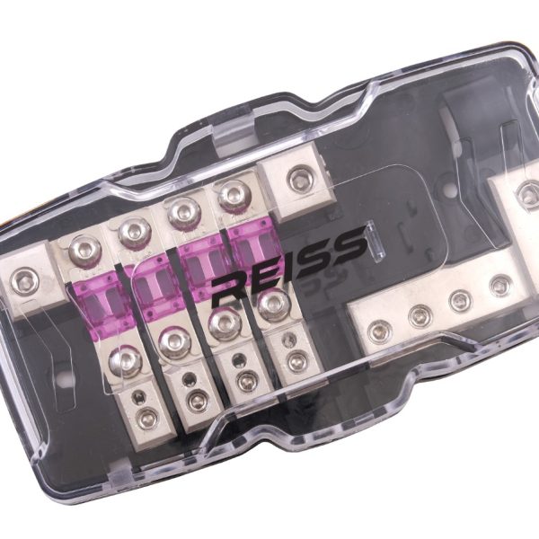 Distribuitor curent Reiss Audio RS-4AFS4, 4 IN / 8 Out, sigurante Mini ANL