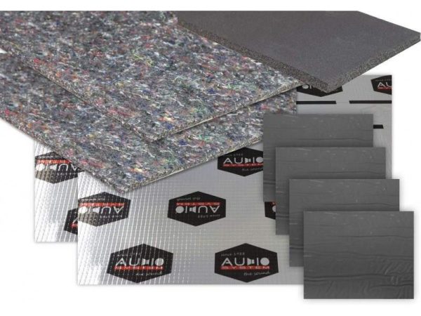 Pachet insonorizant 2 usi cu 4 straturi Audio System Set de izolație pentru 2x uși component din : 1x spuma neopren 6   2x patu