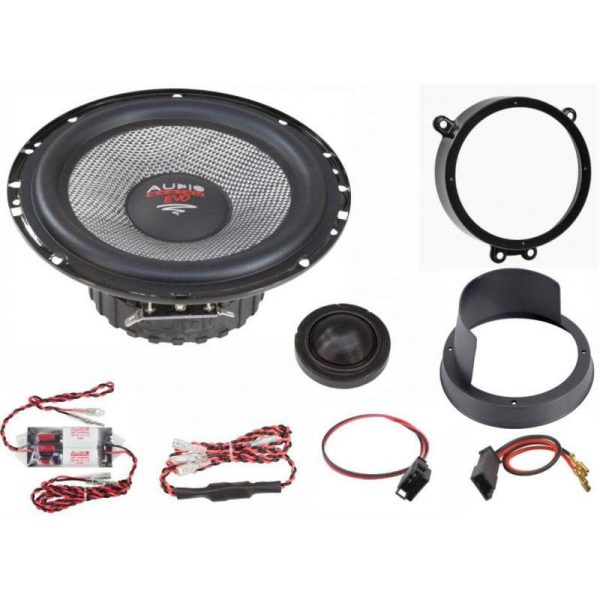 KIT  Sistem component dedicat Mercedes Clasa C W203  x-fit 6.5"  165mm pe 2 căi crossover plug&apos;n&apos;play Audio System German Sound