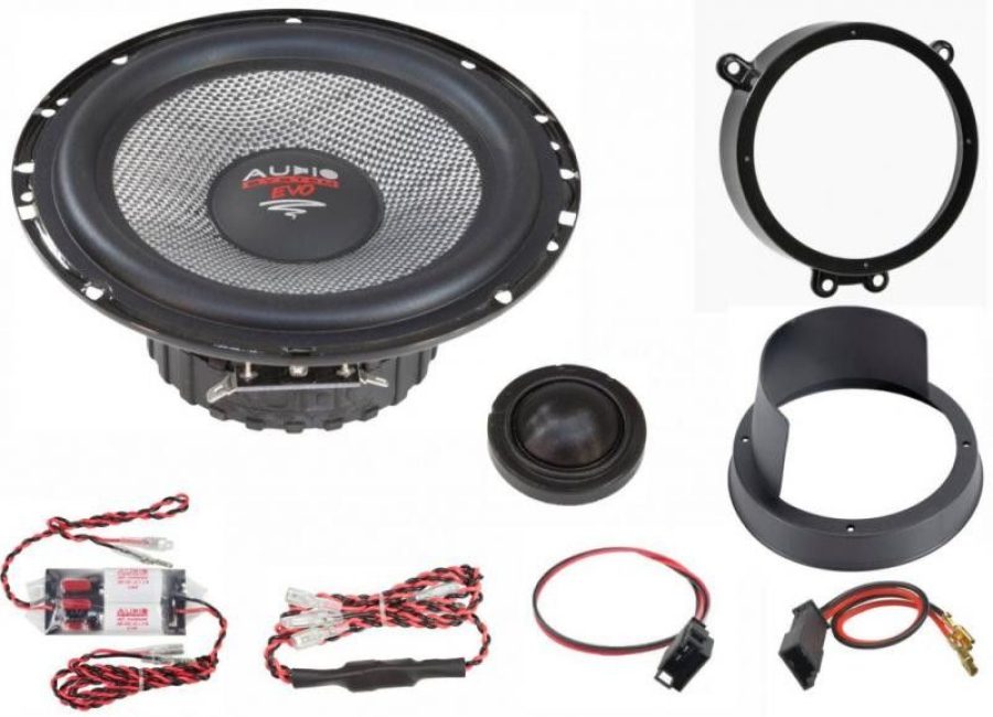 KIT  Sistem component dedicat Mercedes Clasa C W203  x-fit 6.5"  165mm pe 2 căi crossover plug&apos;n&apos;play Audio System German Sound - imagine 2