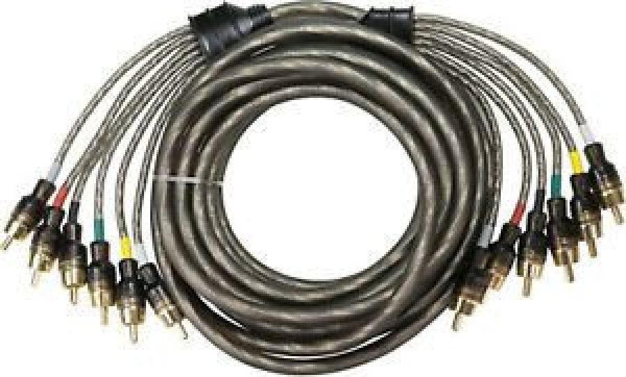 Cablu RCA OFC de 5000 mm  cu 6 mufe conectare RCA Audio System German Soud - imagine 2