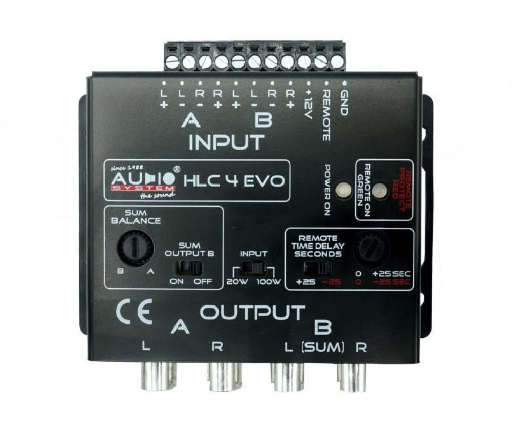 CONVERTOR HI-LOW 4 CANALE PRS (SIMULATOR REZISTENTA DIFUZOR) REMOTE OUT (iesire + pentru amplificator) 5V PRE OUT HI POWER PANA - imagine 2