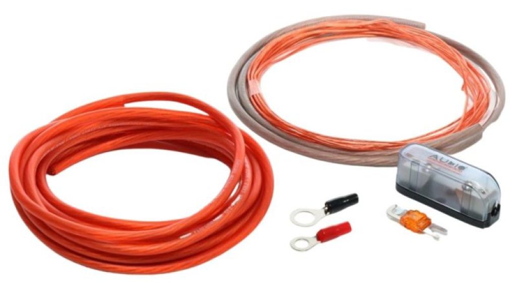 Audio System Set de cabluri de alimentare de înaltă calitate OFC 10mm² 5m roșu + 1m antracit - imagine 2