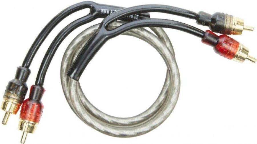 Cablu RCA OFC de 0.75M cu 2 mufe conectare RCA Audio System German Sound - imagine 2