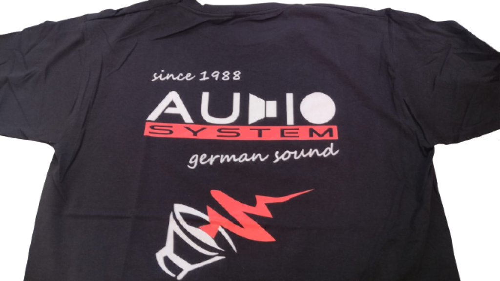 ﻿Tricou cu sigla AUDIO SYSTEM pe piept W-TSHIRT-M - imagine 2