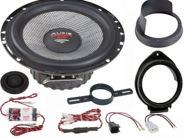 KIT Sistem component Dedicat Opel Astra K EVO2 x-fit  6.5" 165mm 110W pe 2 căi Crossover plug&apos;n&apos;play  Audio System German Sound v1