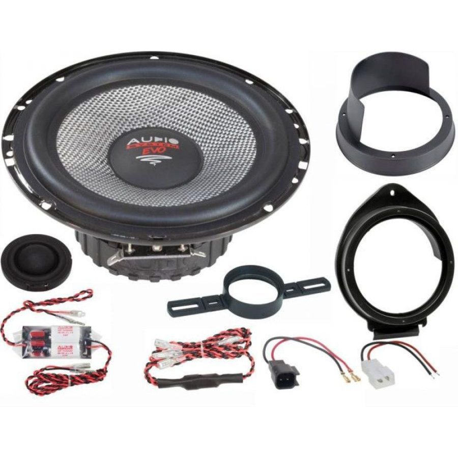 KIT Sistem component Dedicat Opel Astra K EVO2 x-fit  6.5" 165mm 110W pe 2 căi Crossover plug&apos;n&apos;play  Audio System German Sound v1