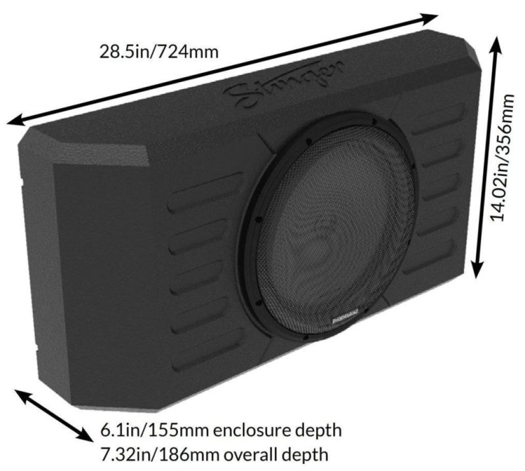 Subwoofer 12" dedicat usa spate JEEP WRANGLER JK/JKU AND JL/JLU - imagine 5