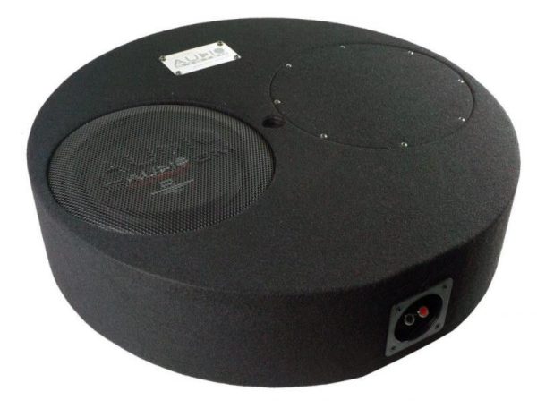 Subwoofer pasiv cu incinta 14L Audio-Systems SUBFRAME R10 FLAT EVO2, 300 watts, 4 ohm, 250 mm, 10", roata de rezerva
