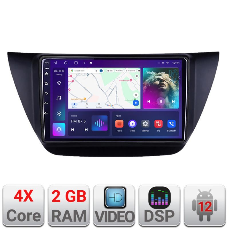 Navigatie Mitubishi Lancer 2001-2007 A-LANCER07  2+32 GB Android Waze USB Navigatie Internet Youtube Radio