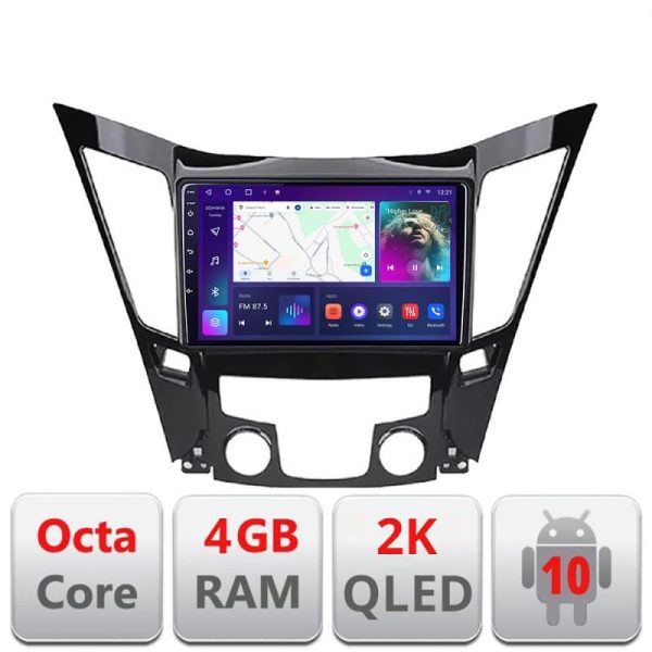 Navigatie HHyundai Sonata 2011-2015 C-259 Android Octa Core Ecran 2K QLED GPS 4G 4+32GB 360 KIT-259+EDT-E409-2K
