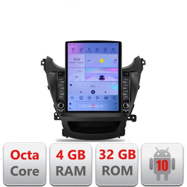 Navigatie HHyundai Elantra 2013-2015 G-359 ecran tip TESLA 9.7" cu Android Radio Bluetooth Internet GPS WIFI 4+32GB DSP
