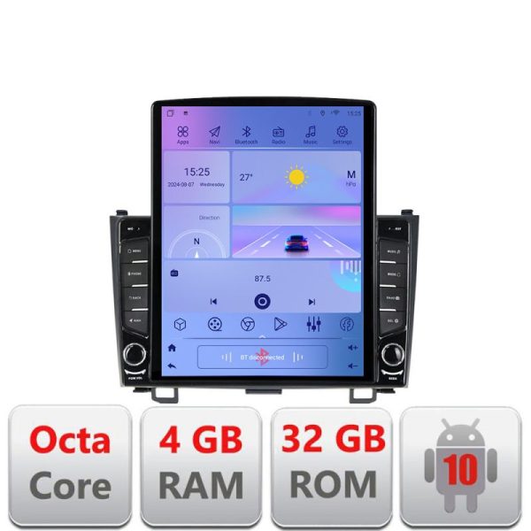 Navigatie Honda CR-V G-009 ecran tip TESLA 9.7" cu Android Radio Bluetooth Internet GPS WIFI 4+32GB DSP 4G Octa Core