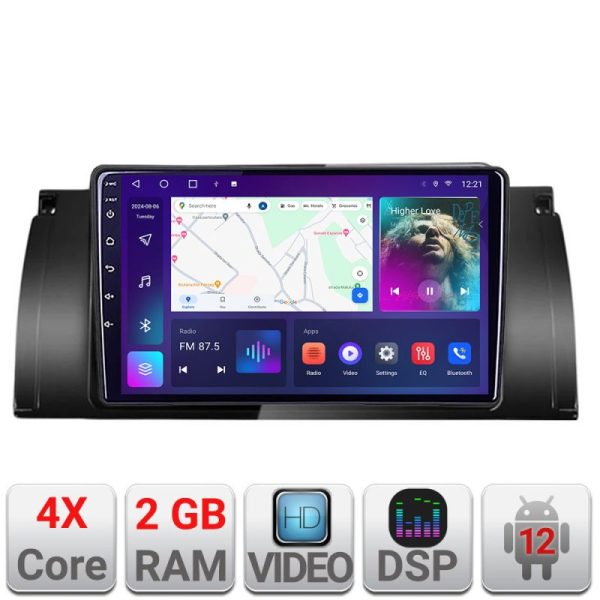 Navigatie BMW E39 si E53 A-082  2+32 GB Android Waze USB Navigatie Internet Youtube Radio