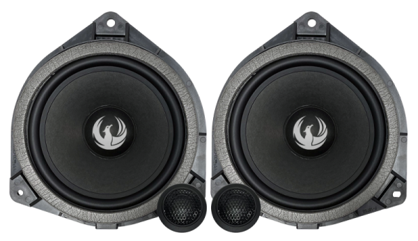 Kit de difuzoare TOYOTA pe 2 căi 6,5” (165 mm) cu filtre și cabluri plug & play 90W RMS/180W MAX 4Ohm Phoenix Gold ZDST6CS