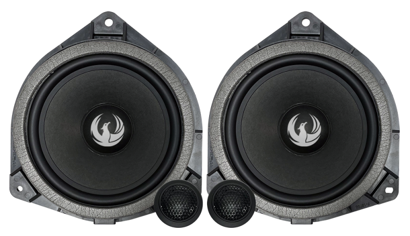 Kit de difuzoare TOYOTA pe 2 căi 6,5” (165 mm) cu filtre și cabluri plug & play 90W RMS/180W MAX 4Ohm Phoenix Gold ZDST6CS