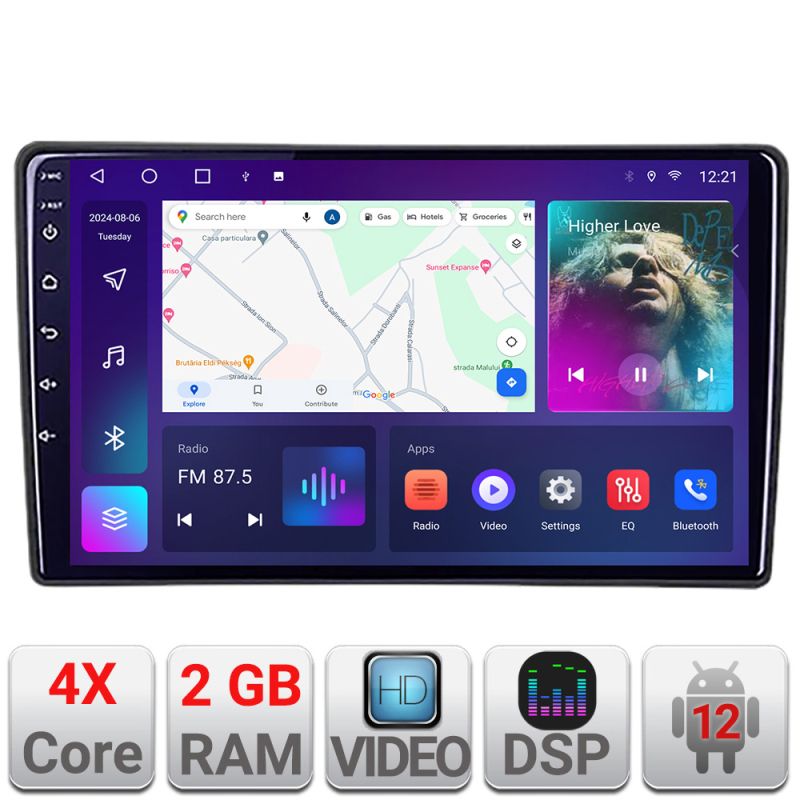 Navigatie Toyota Android radio gps internet 2+32 kit-toyota-universal+EDT-E209v2