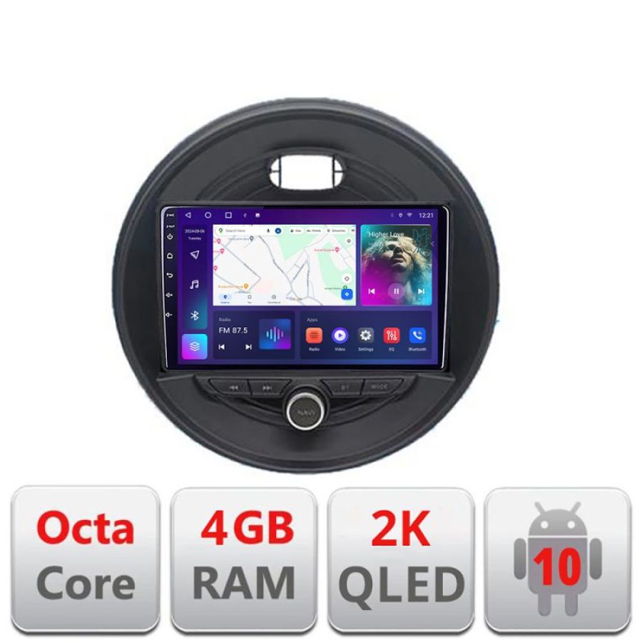 Navigatie Mini 2015-2019 masini fara ecran color de fabrica Android Octa Core Ecran 2K QLED GPS 4G 4+32GB 360 KIT-mini-04+EDT-E409-2K
