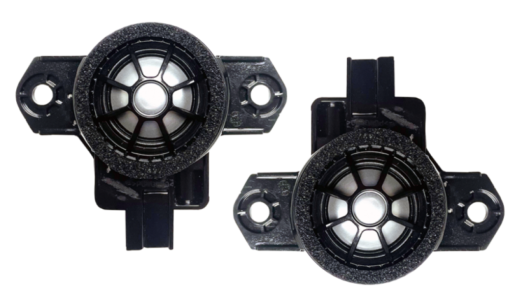 Kit tweetere Volvo S/V/XC 2016+ 40W cu cupolă din titan de 25 mm Tonuri excelente de înaltă frecvență Phoenix Gold ﻿ZDSV25T