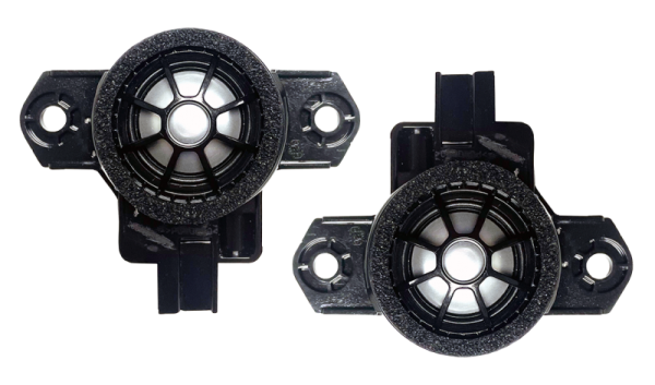 Kit tweetere Volvo S/V/XC 2016+ 40W cu cupolă din titan de 25 mm Tonuri excelente de înaltă frecvență Phoenix Gold ﻿ZDSV25T