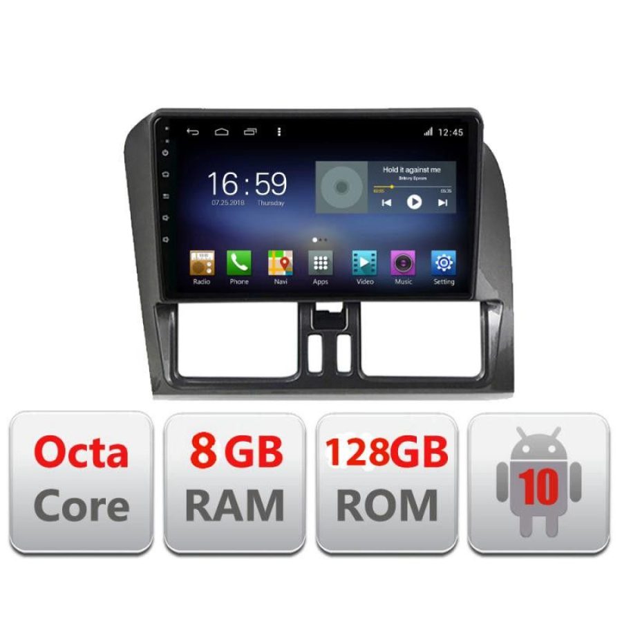 Navigatie dedicata Volvo XC60 F-272 Octa Core cu Android Radio Bluetooth Internet GPS WIFI DSP 8+128GB 4G - imagine 2