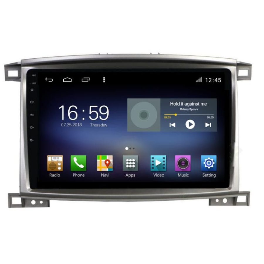 Navigatie Toyota Land Cruiser L100 2002-2008 F-L100 Octa Core cu Android Radio Bluetooth Internet GPS WIFI DSP 8+128GB - imagine 2