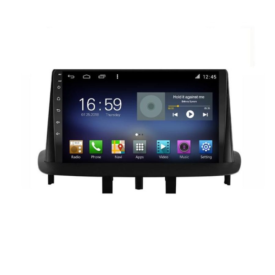 Navigatie Renault Megane 3 Fluence F-145 Octa Core cu Android Radio Bluetooth Internet GPS WIFI DSP 8+128GB 4G - imagine 2