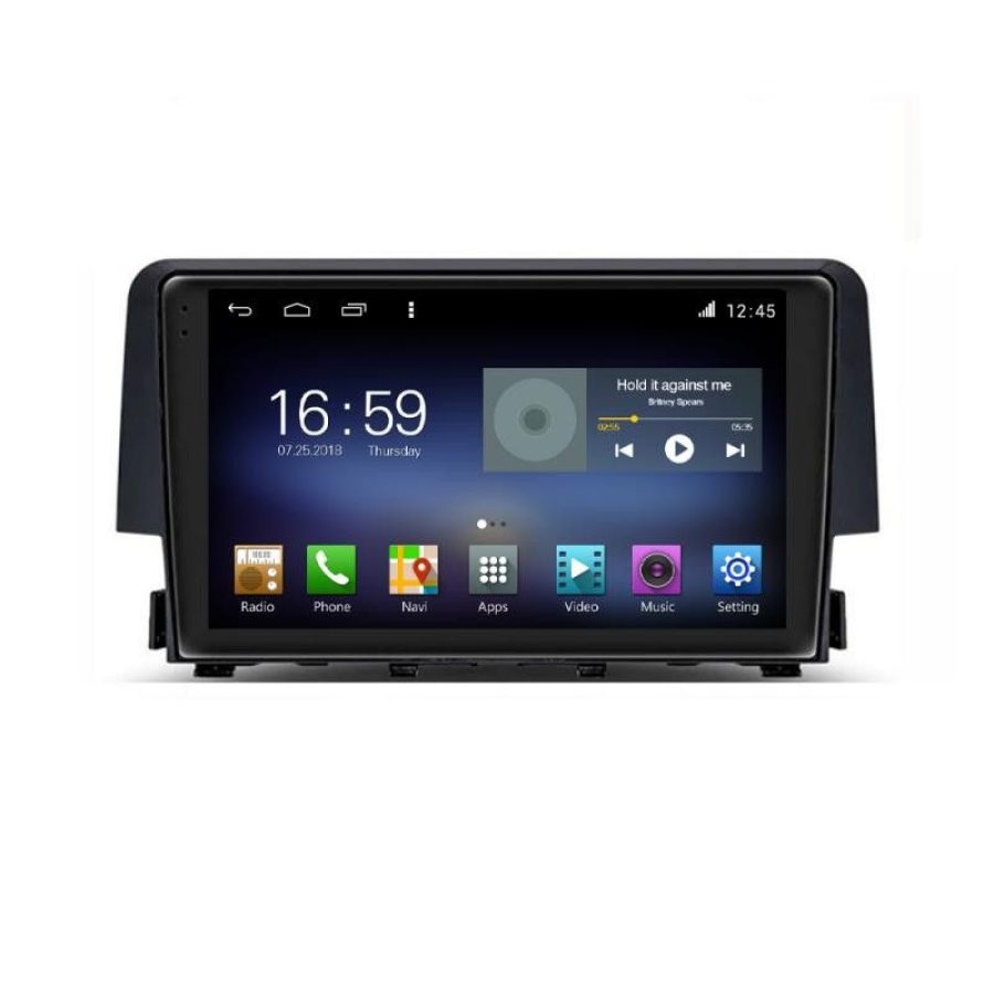 Navigatie Honda Civic 2016-2020 F-669 Octa Core cu Android Radio Bluetooth Internet GPS WIFI DSP 8+128GB 4G - imagine 2