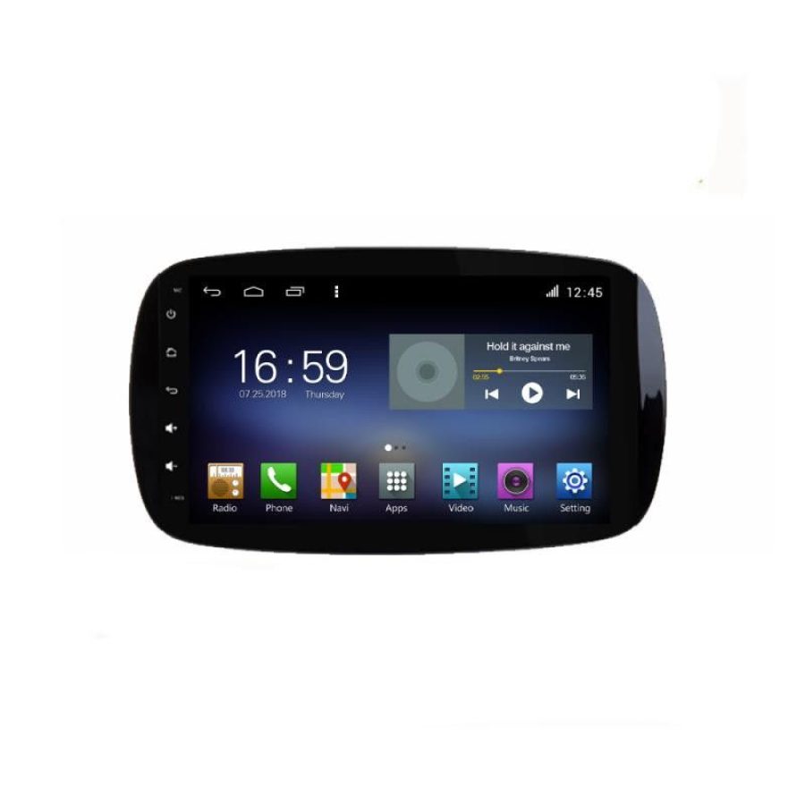 Navigatie Smart For Two 2015- F-Smart15 Octa Core cu Android Radio Bluetooth Internet GPS WIFI DSP 8+128GB 4G - imagine 2