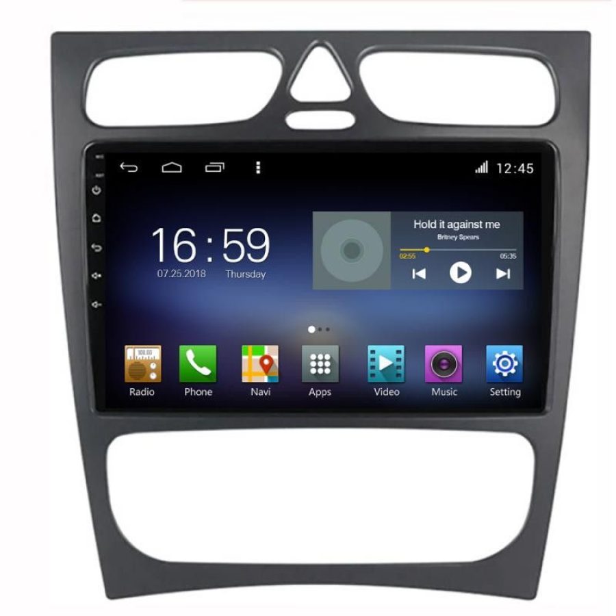 Navigatie Mercedes C W203 2000-2004 F-clk Octa Core cu Android Radio Bluetooth Internet GPS WIFI DSP 8+128GB 4G - imagine 2