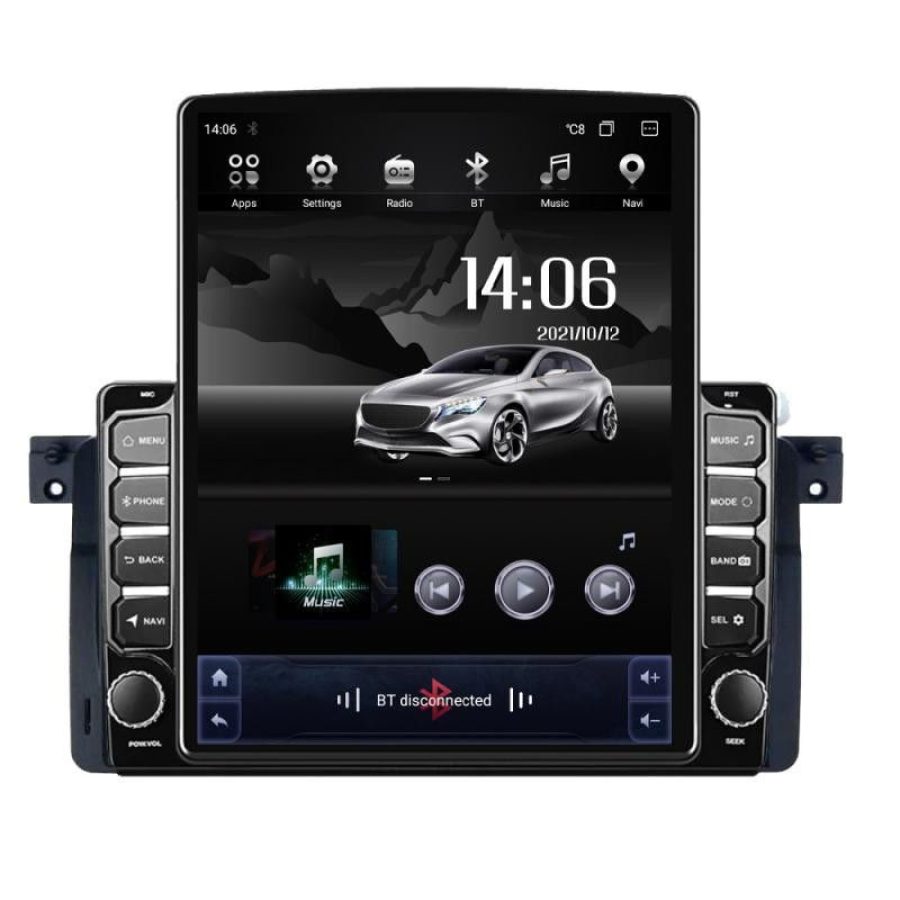 Navigatie BMW Seria 3 E46 G-052 ecran tip TESLA 9.7" cu Android Radio Bluetooth Internet GPS WIFI 4+32GB DSP 4G Octa C - imagine 2