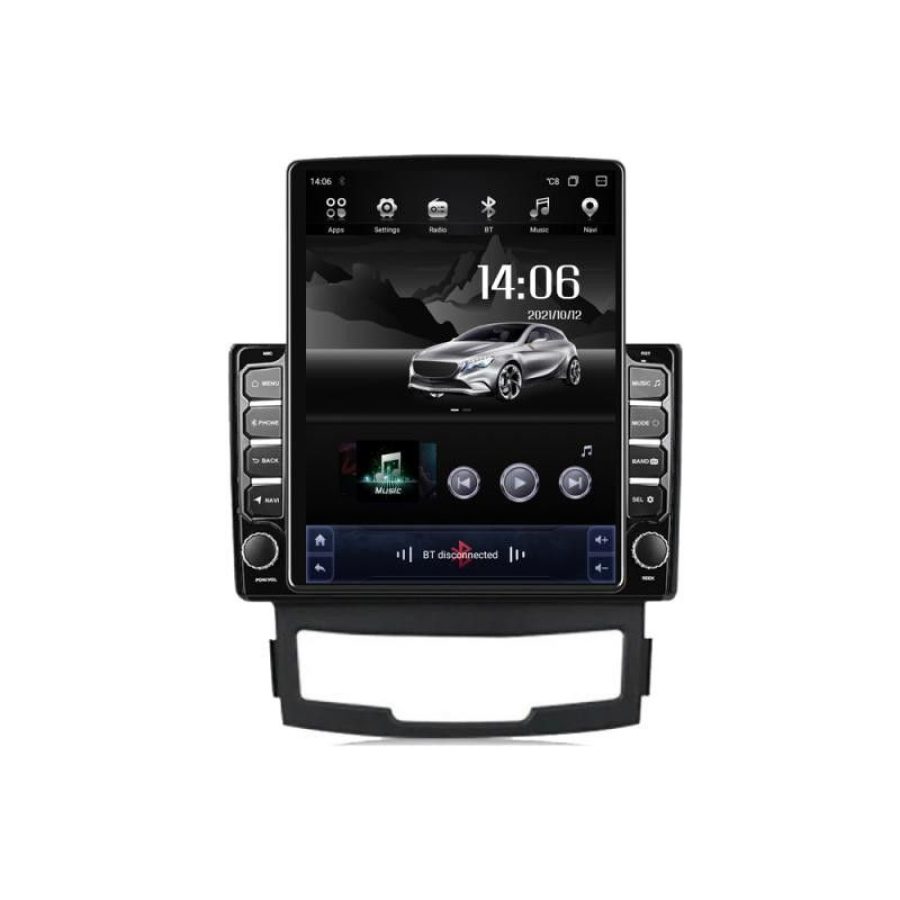 Navigatie Ssangyong Korando 2011- 2013 G-159 ecran tip TESLA 9.7" cu Android Radio Bluetooth Internet GPS WIFI 4+32GB - imagine 2