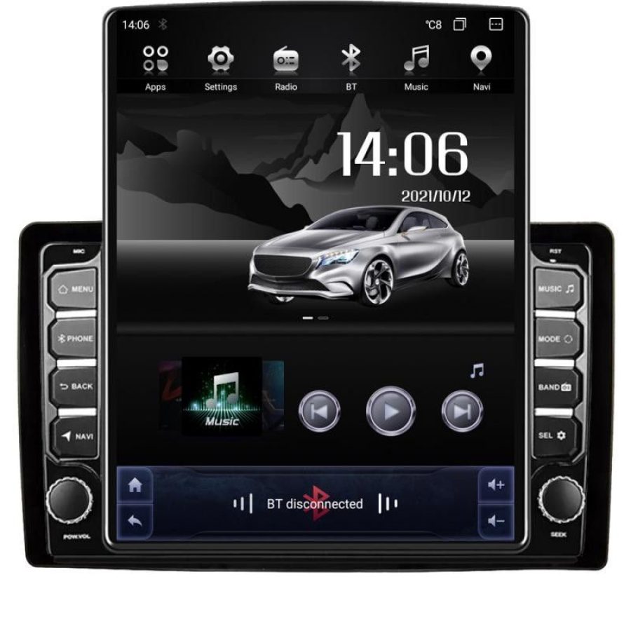 Navigatie universala 2din-2 ecran tip TESLA 9.7" cu Android Radio Bluetooth Internet GPS WIFI 4+32GB DSP 4G O - imagine 2