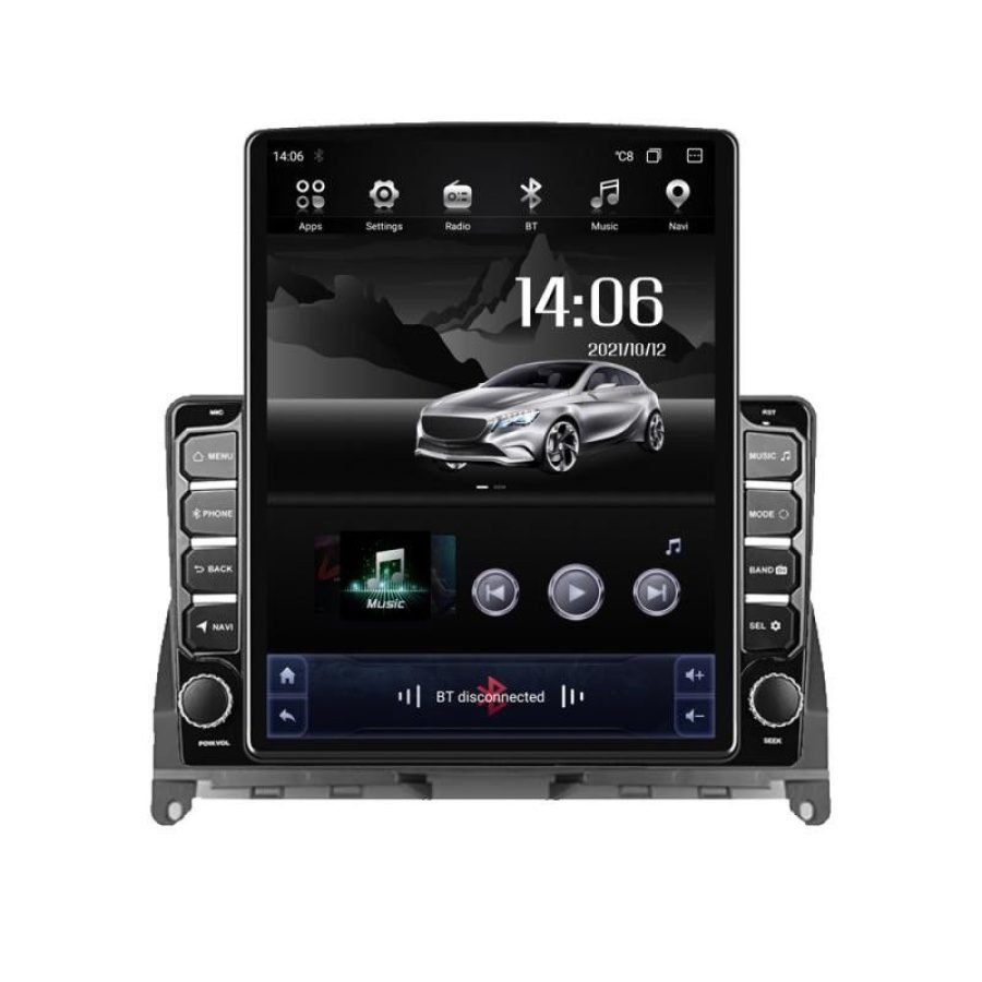 Navigatie Mercedes W204 2008-2012 G-W204 ecran tip TESLA 9.7" cu Android Radio Bluetooth Internet GPS WIFI 4+32GB DSP - imagine 2