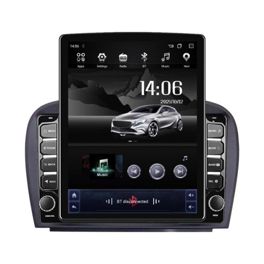 Navigatie Mercedes SL W230 2004-2011 G-W230 ecran tip TESLA 9.7" cu Android Radio Bluetooth Internet GPS WIFI 4+32GB D - imagine 2