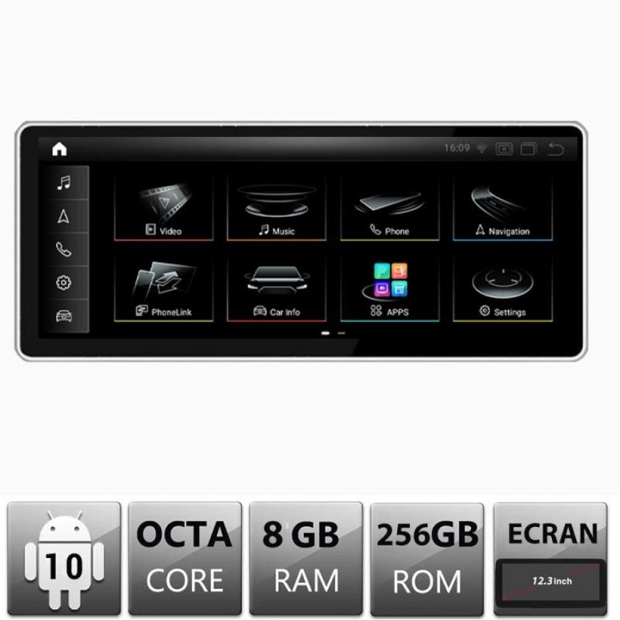 Navigatie Audi A3-MIB EDT-A3-MIB-V3 ecran 12.3" Android Gps Internet Bluetooth USB Video Qualcomm 8 GB + 256 GB - imagine 2
