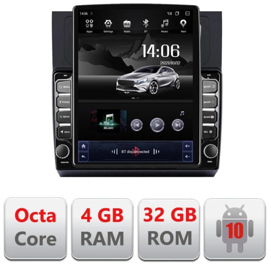 Navigatie VW Touran 2010-2016 H-touran3 ecran tip TESLA 9.7" cu Android Radio Bluetooth Internet GPS WIFI 4+32GB DSP 4 - imagine 2