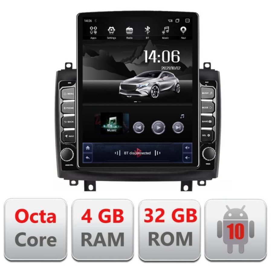 Navigatie Cadillac CTS intre anii 2003-2007 Android radio gps internet Octa Core 4+64 LTE Kit-CTS+EDT-E710 - imagine 2