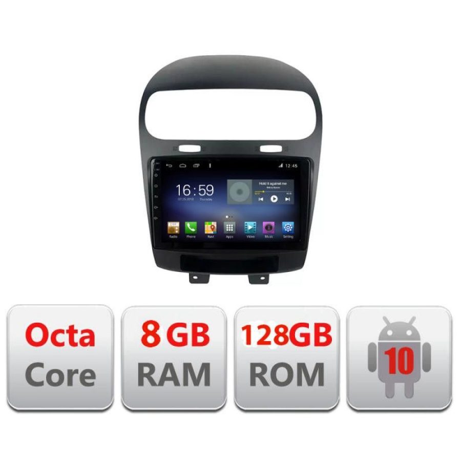 Navigatie Fiat Freemont Dodge Journey 2012-2019 Android radio gps internet Octa Core 8+128 LTE Kit-freemont+EDT- - imagine 2