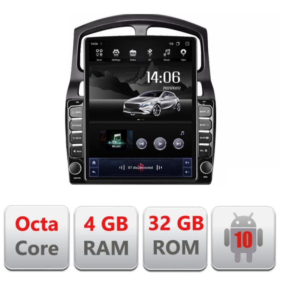 Navigatie HHyundai Santa Fe 2000-2006 Android radio gps internet Octa Core 4+64 LTE Kit-santafe-old+EDT-E709 - imagine 2