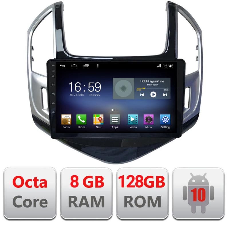 Navigatie Chevrolet Cruze 2013-F-1267 Octa Core cu Android Internet Bluetooth Radio GPS WiF DSP 4G 8+128 GB - imagine 2