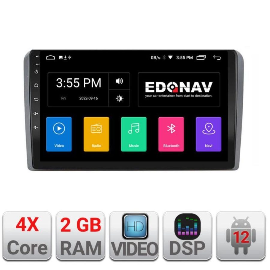Navigatie Audi A3 8P Quad Core A-049  2+32 GB Android Waze USB Navigatie Internet Youtube Radio - imagine 2