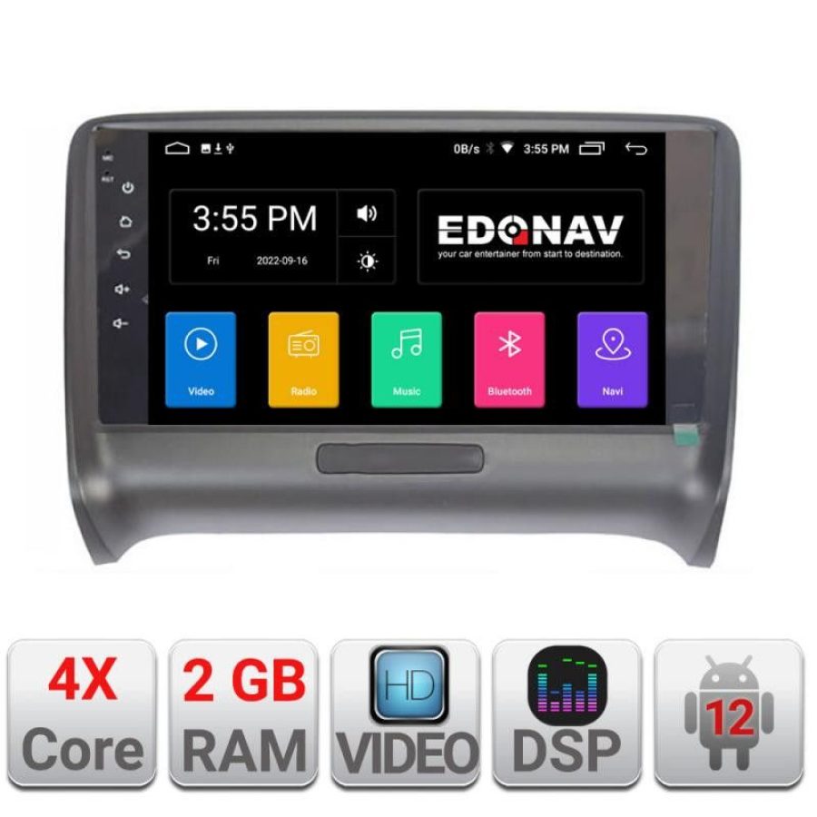 Navigatie Audi TT 2004-2011 Quad Core A-078  2+32 GB Android Waze USB Navigatie Internet Youtube Radio - imagine 2