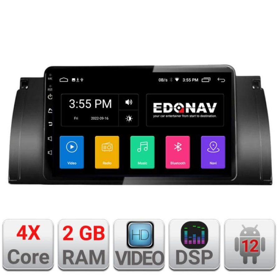 Navigatie BMW E39 si E53 A-082  2+32 GB Android Waze USB Navigatie Internet Youtube Radio - imagine 2