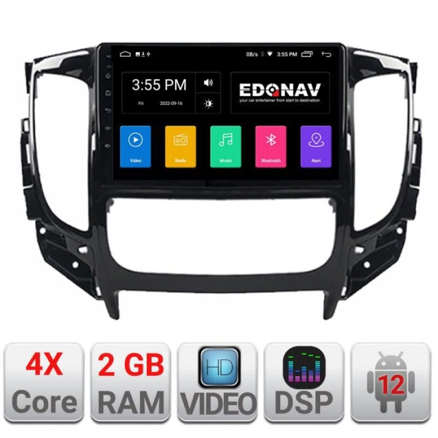 Navigatie Mitsubishi L200 2014-2020 A-1094  2+32 GB Android Waze USB Navigatie Internet Youtube Radio - imagine 2