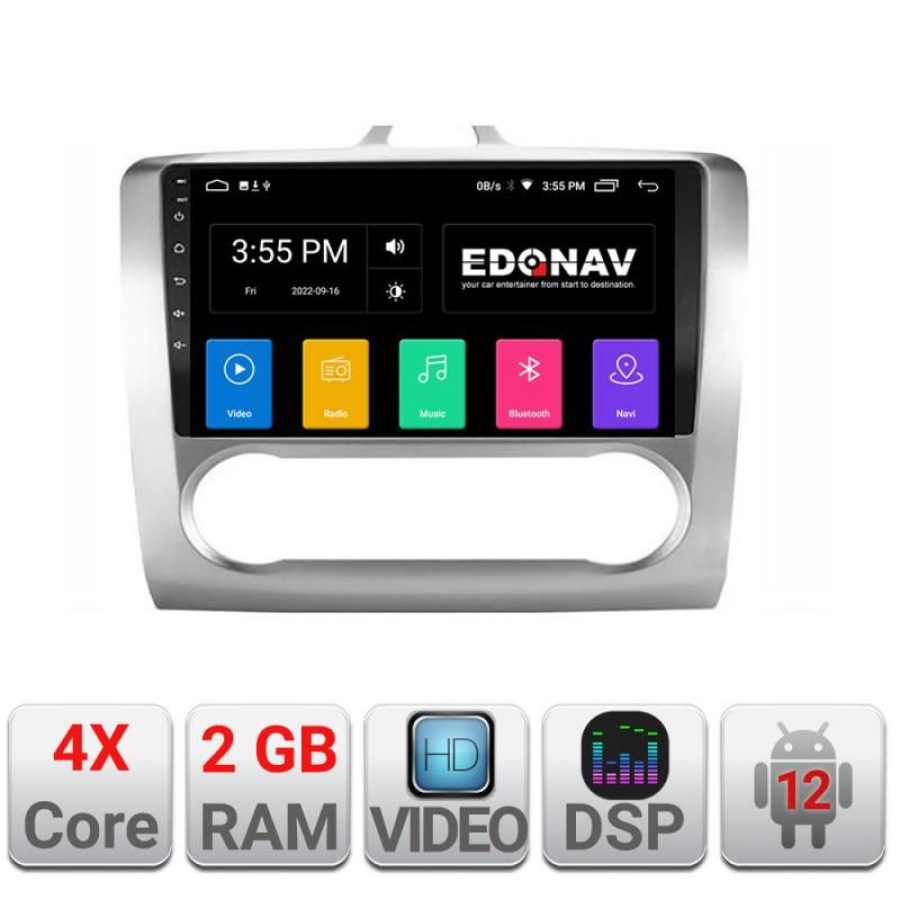 Navigatie Ford Focus 2 Automat A-140-automatic  2+32 GB Android Waze USB Navigatie Internet Youtube Radio - imagine 2