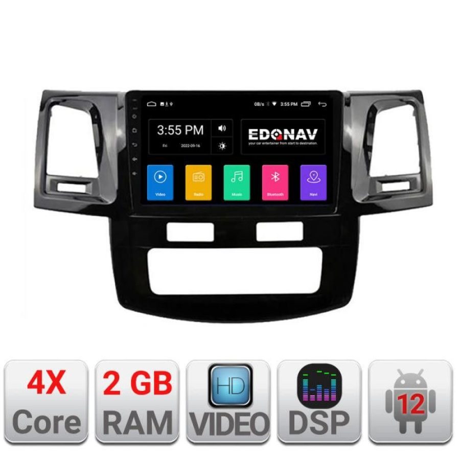 Navigatie Toyota Hilux 2008-2014 A-143  2+32 GB Android Waze USB Navigatie Internet Youtube Radio - imagine 2