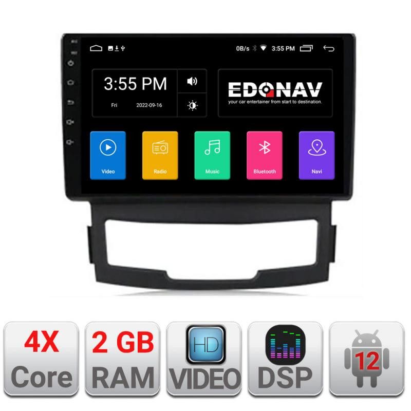 Navigatie Ssangyong Korando 2011-2013 A-159 2+32 GB Android Waze USB Navigatie Internet Youtube Radio - imagine 2