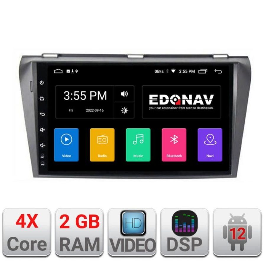 Navigatie Mazda 3 2004-2009 A-161  2+32 GB Android Waze USB Navigatie Internet Youtube Radio - imagine 2